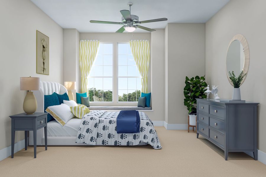 Representative furnished interior of a home built from the Trieste by Tri Pointe Homes in Dunham Pointe, Cypress (Image 14).