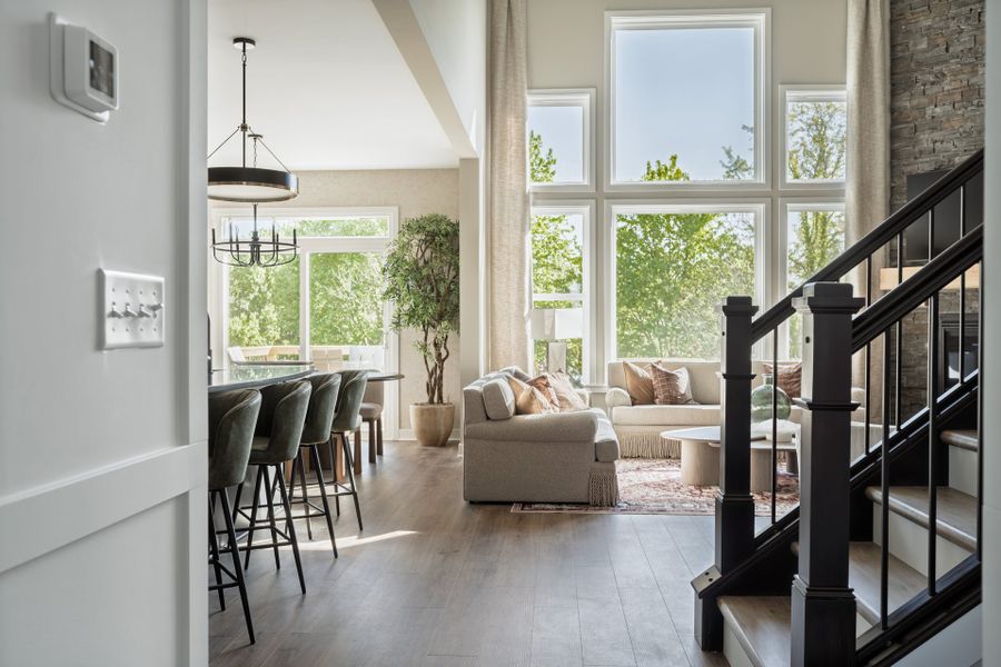 Representative furnished interior of a home built from the Blair by Fischer Homes in Twin Lakes, Hoschton (Image 12).