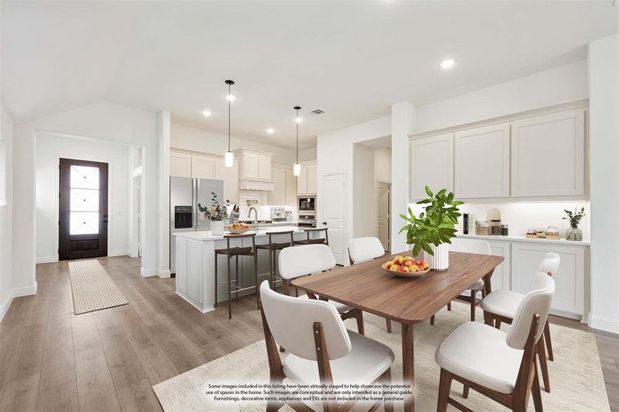 Furnished interior view inside a new home in Meadow Vista 50-55, Anna (Image 14). Furnished interior view inside a new home in Meadow Vista 50-55, Anna (Image 14).