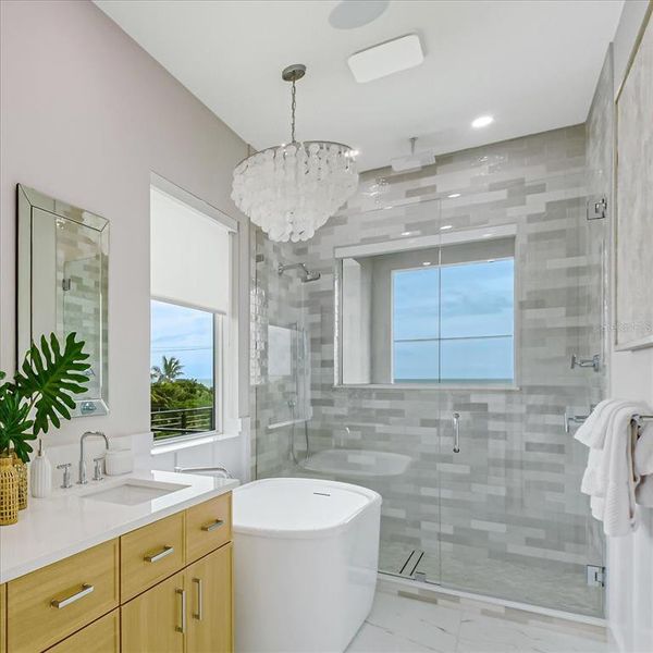 Furnished interior view inside a new home in , Cocoa Beach (Image 27). Furnished interior view inside a new home in , Cocoa Beach (Image 27).