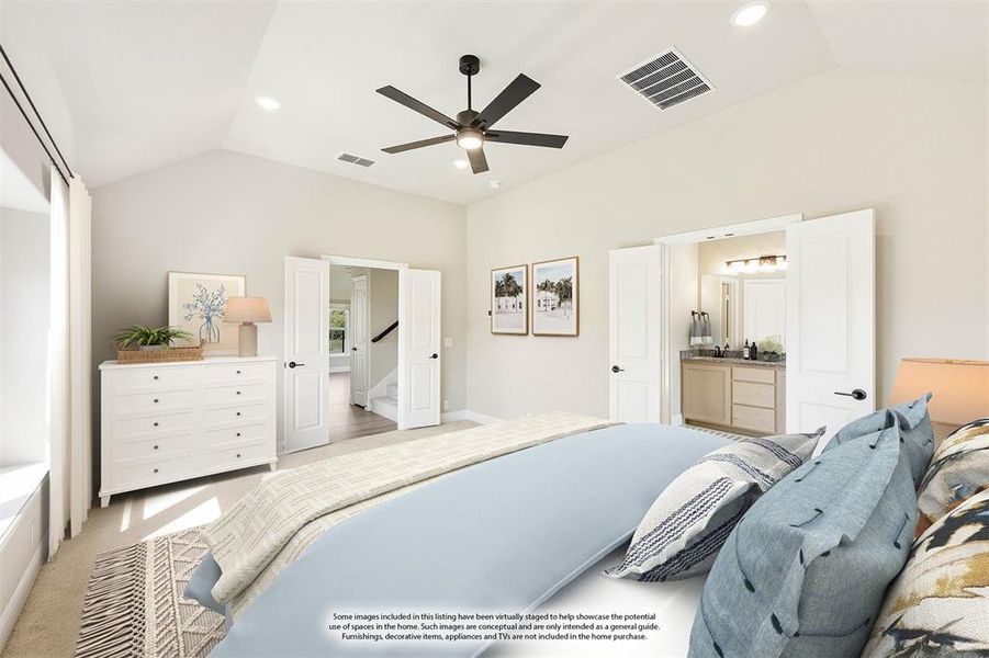 Furnished interior view inside a new home in Ridge Ranch Classic 50, Mesquite (Image 14). Furnished interior view inside a new home in Ridge Ranch Classic 50, Mesquite (Image 14).