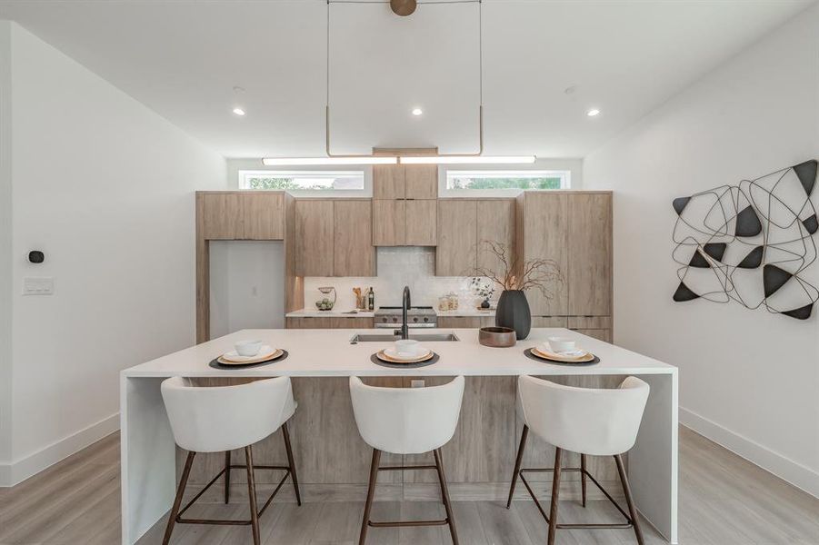 Furnished interior view inside a new home in , Dallas (Image 6).