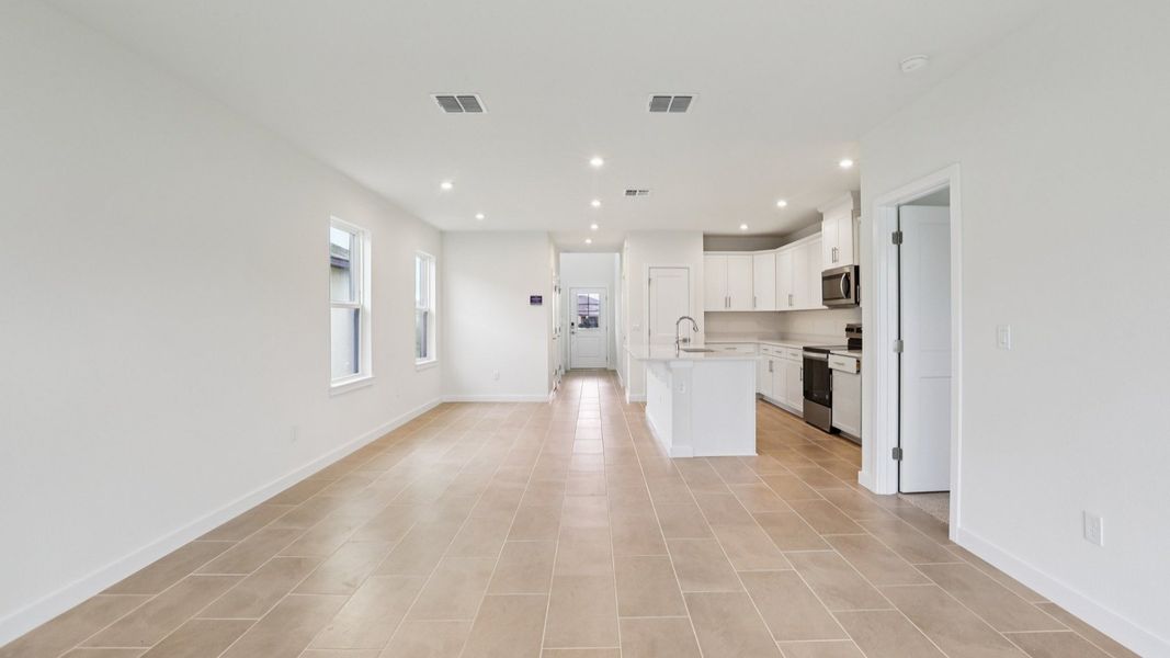 Naples Living are and Kitchen at Grasslands West in Lakeland FL