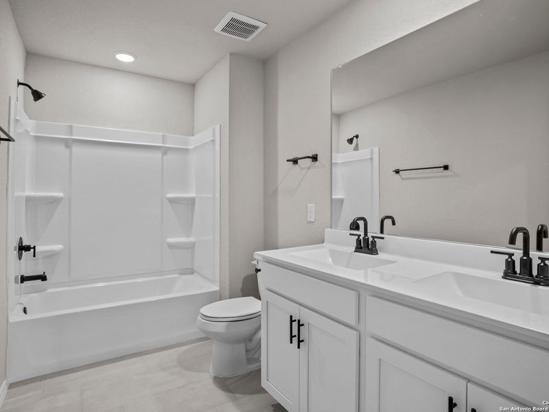 Furnished interior view inside a new home in Horizon Pointe, Converse (Image 11). Furnished interior view inside a new home in Horizon Pointe, Converse (Image 11).