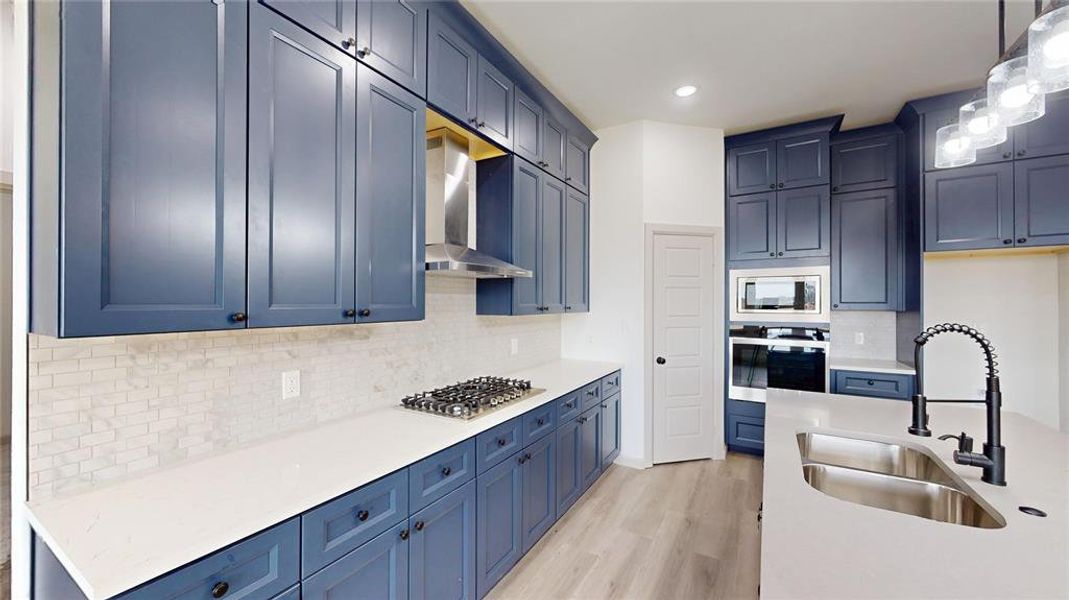 Furnished interior view inside a new home in , Point (Image 10).