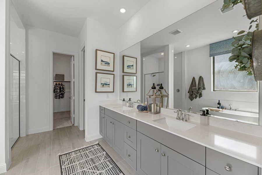 Furnished interior view inside a new home in , League City (Image 16).