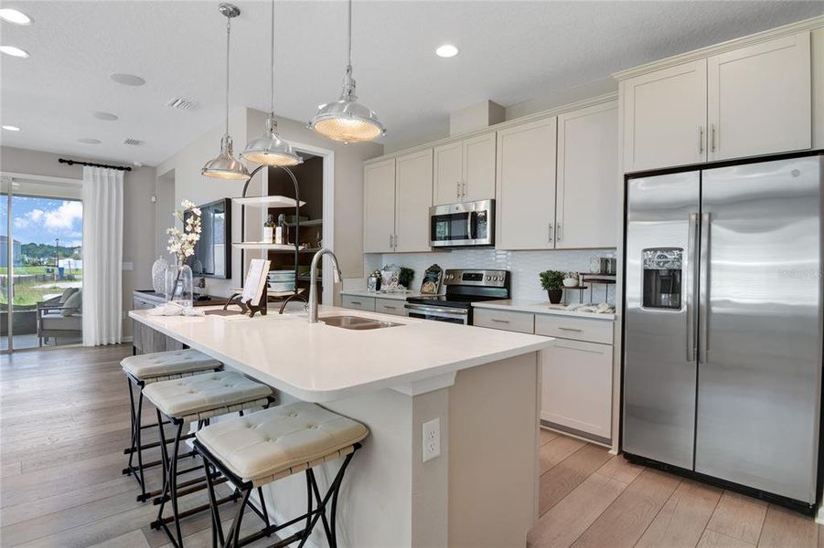 Furnished interior view inside a new home in Seminole Palms, Palm Coast (Image 10).