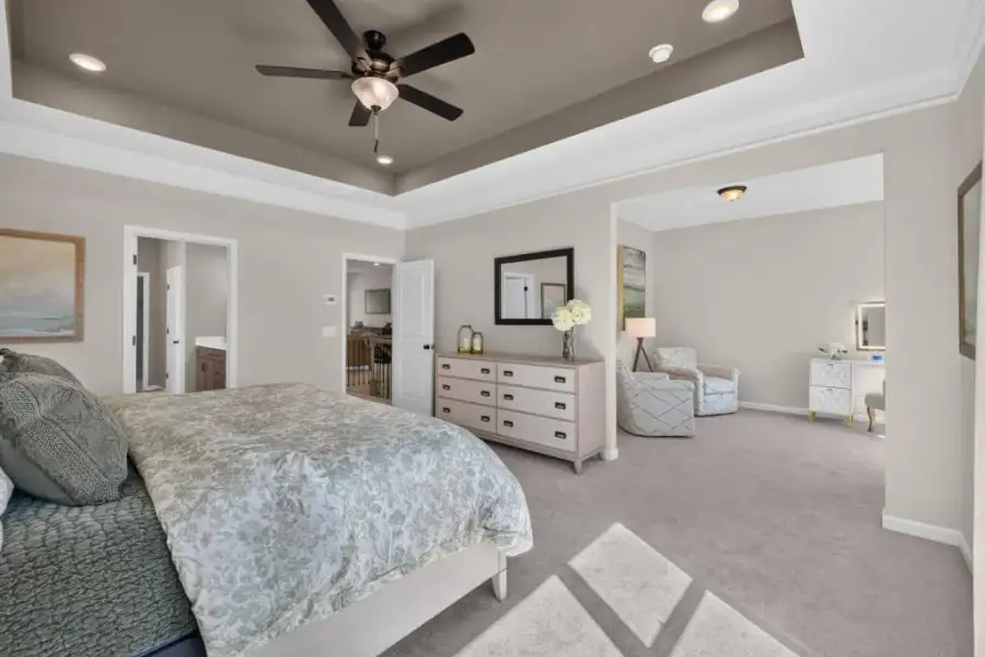 Furnished interior view inside a new home in Glen at Cave Springs, Douglasville (Image 34). Furnished interior view inside a new home in Glen at Cave Springs, Douglasville (Image 34).