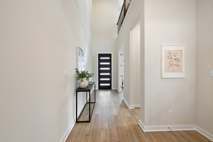 Furnished interior view inside a new home in Park Collection at Lariat, Liberty Hill (Image 8).