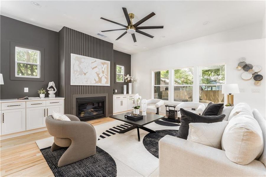 Furnished interior view inside a new home in , Atlanta (Image 26). Furnished interior view inside a new home in , Atlanta (Image 26).