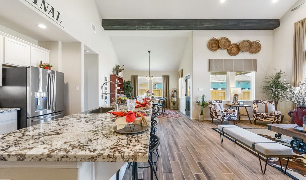 Kitchen with spacious island