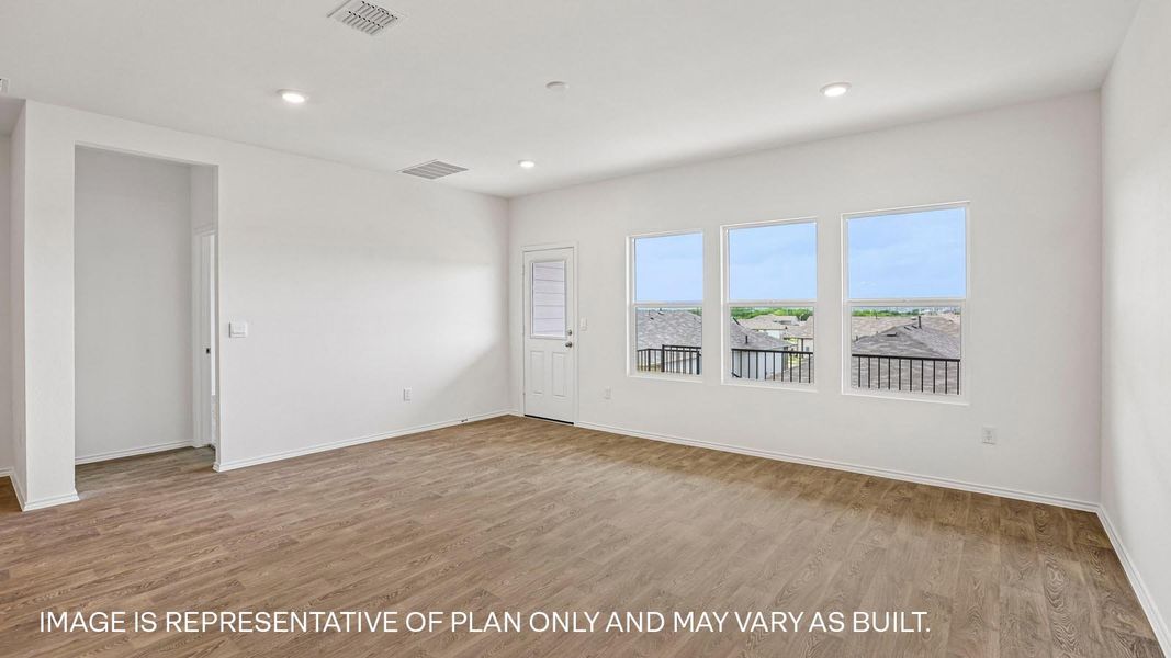 Representative unfurnished interior of a home built from the The Mitchell by D.R. Horton in Talavera, Kyle (Image 21).
