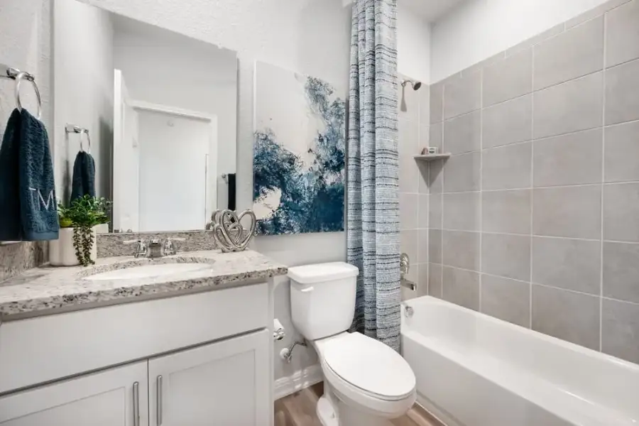Furnished interior view inside a new home in Stonewall Ranch, Liberty Hill (Image 18).