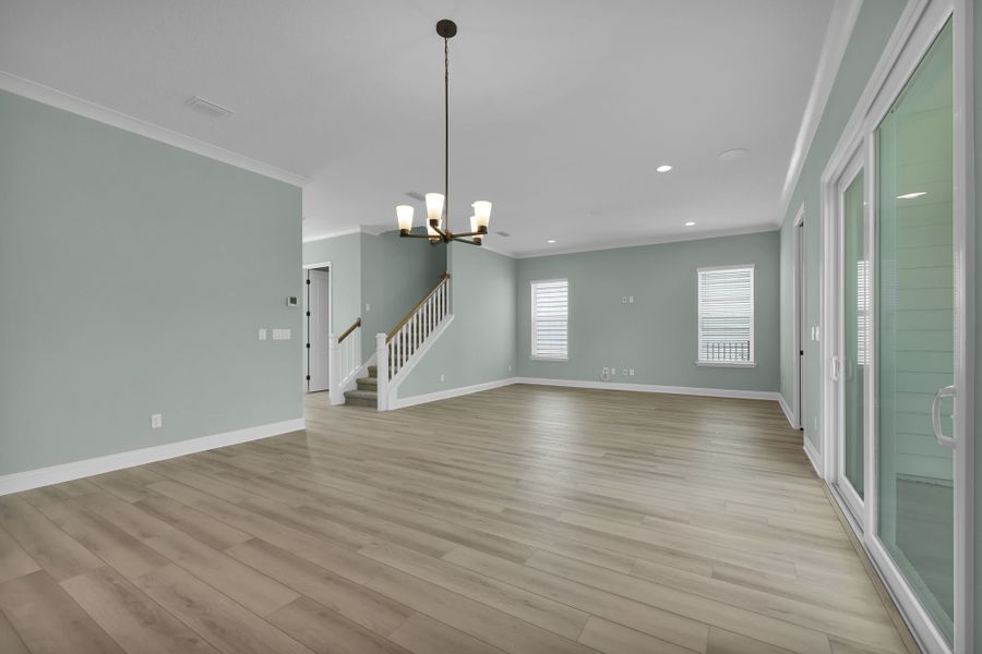 Representative unfurnished interior of a home built from the Crescent by Riverside Homes in Mariposa at EverRange, Jacksonville (Image 32).
