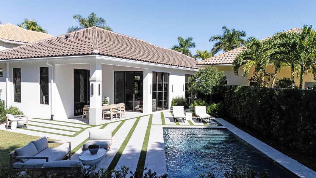 Exterior details and patio area of a home in , Wellington (Image 29).