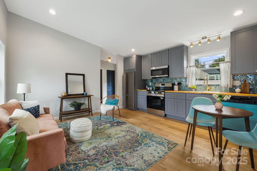 Furnished interior view inside a new home in , Asheville (Image 15). Furnished interior view inside a new home in , Asheville (Image 15).