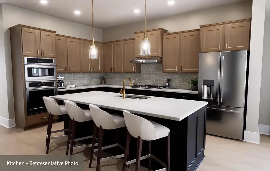 Furnished interior view inside a new home in Prairieland Village - Summit Collection, Cypress (Image 4).