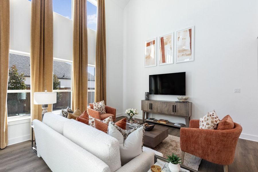 Representative Family Room - some options shown