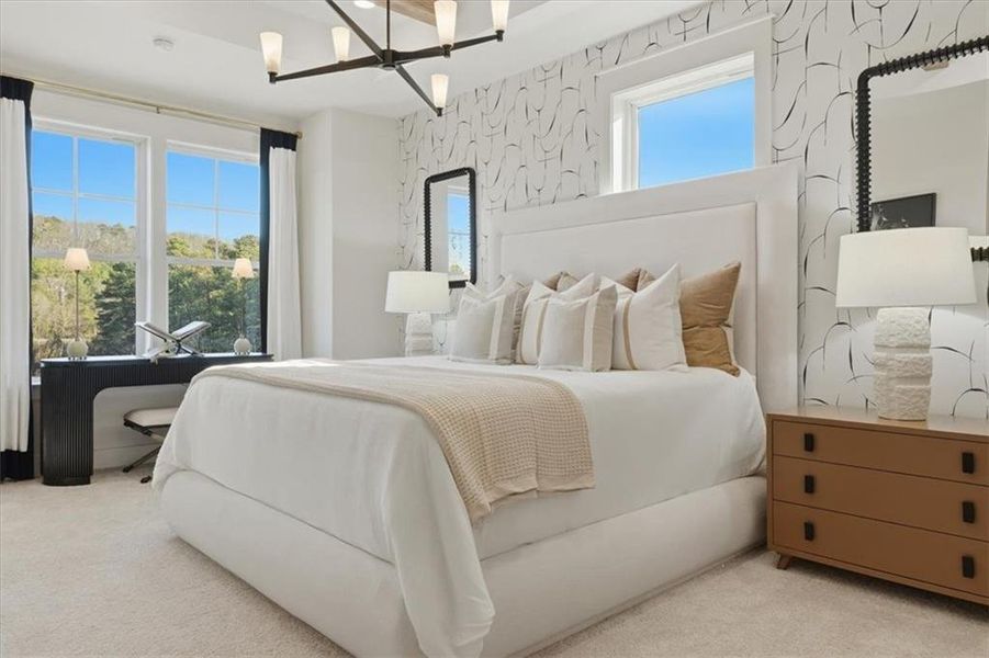 Furnished interior view inside a new home in Barrett Pointe, Kennesaw (Image 24).