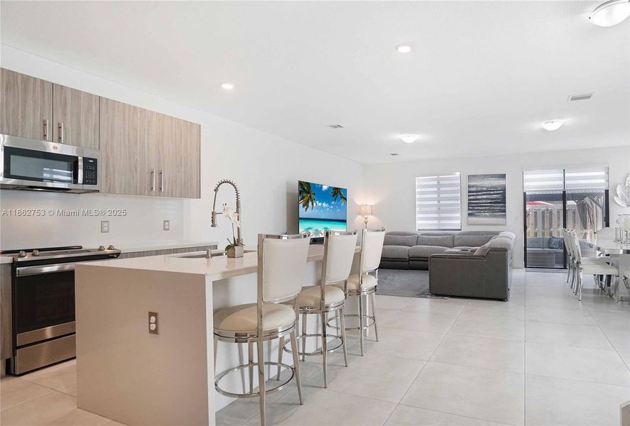 Furnished interior view inside a new home in , Miami (Image 16). Furnished interior view inside a new home in , Miami (Image 16).