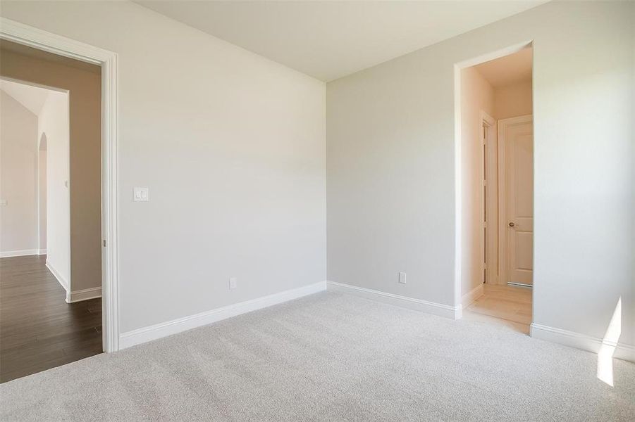 Empty room with carpet