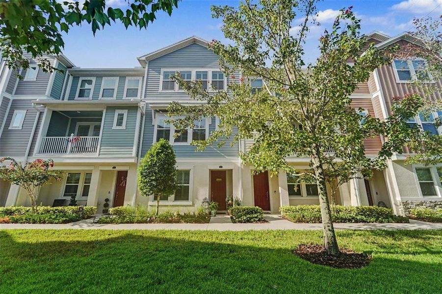 Front exterior of a new home in , Tampa, FL, highlighting curb appeal (Image 1). Front exterior of a new home in , Tampa, FL, highlighting curb appeal (Image 1).