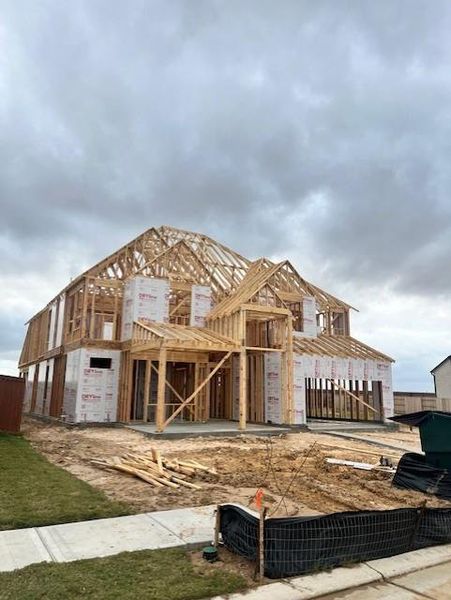 In-progress construction of a new home in Elyson, Katy, TX (Image 19).
