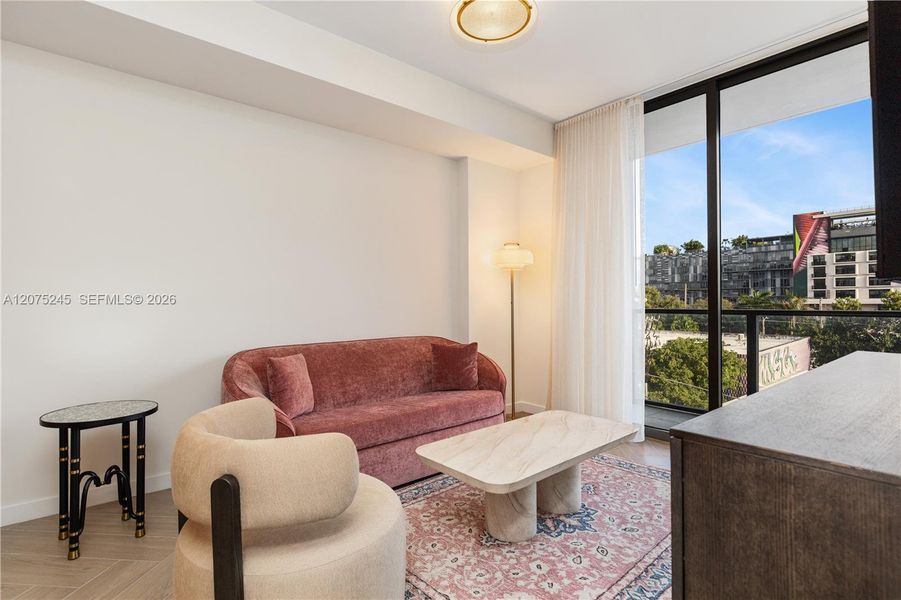Furnished interior view inside a new home in , Miami (Image 13).