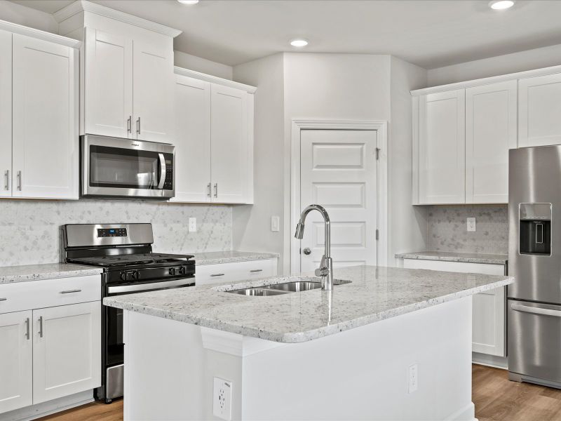 Furnished interior view inside a new home in Village at White Pine, Pendleton (Image 3).
