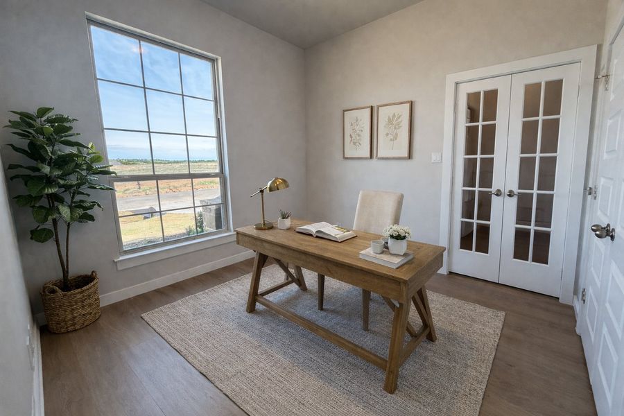 Representative furnished interior of a home built from the Hudson III by Cheldan Homes in Terra Vista Estates, Springtown (Image 16).