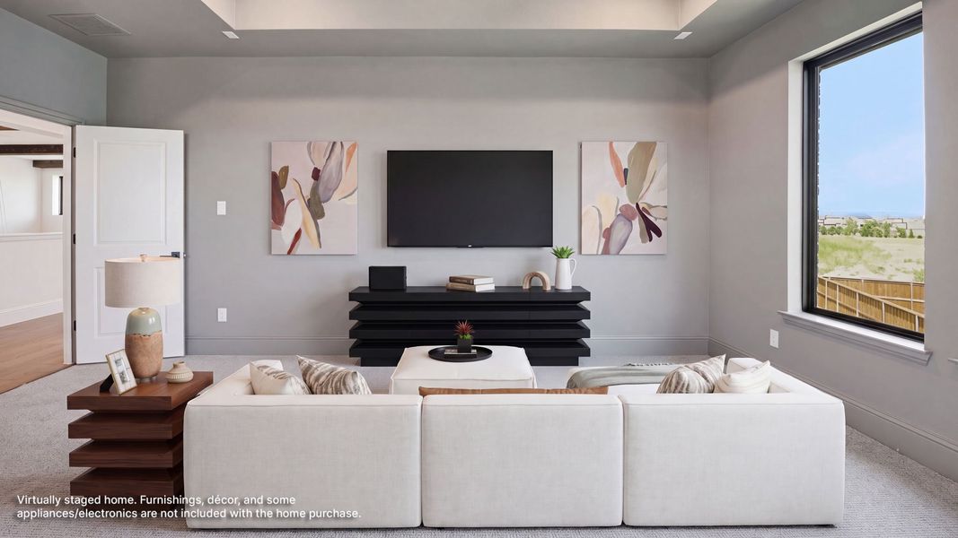 Furnished interior view inside a new home in Star Trail, Prosper (Image 12).