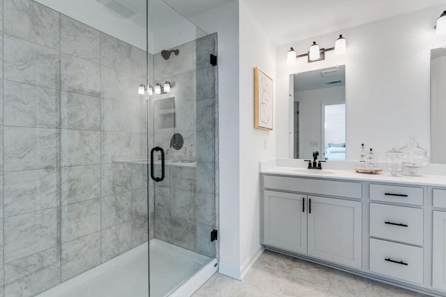 Furnished interior view inside a new home in Auburn Glen, Dacula (Image 23). Furnished interior view inside a new home in Auburn Glen, Dacula (Image 23).