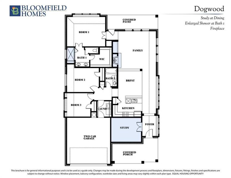 2D floor plan layout of this home in Star Ranch, Godley, TX (Image 2).
