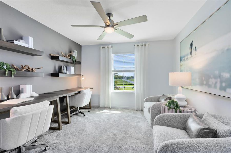 Furnished interior view inside a new home in Emerald Pointe, Sanford (Image 13). Furnished interior view inside a new home in Emerald Pointe, Sanford (Image 13).