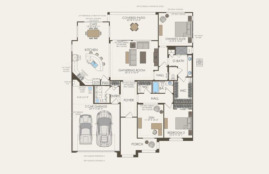 2D floor plan layout for the Pursuit by Del Webb in Sun City Festival, Buckeye, AZ (Image 3). 2D floor plan layout for the Pursuit by Del Webb in Sun City Festival, Buckeye, AZ (Image 3).