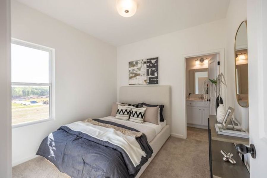 Representative furnished interior of a home built from the Abigale by True Homes in Morgan Hills, Albemarle (Image 18).