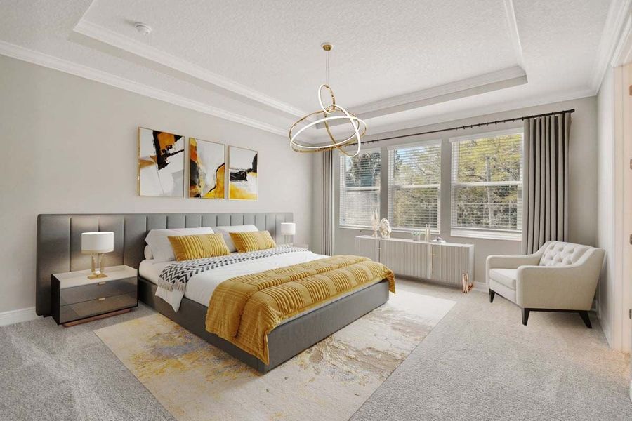 Representative furnished interior of a home built from the Sawgrass by William Ryan Homes in The Sanctuary – Royal Collection, Punta Gorda (Image 18).