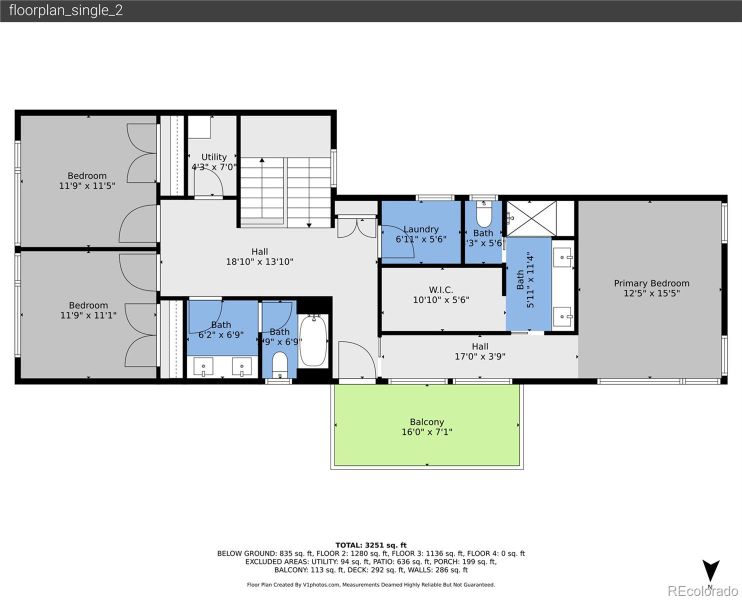 2D floor plan layout of this home in , Boulder, CO (Image 5).