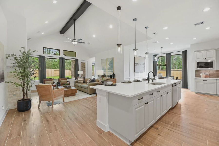 Furnished interior view inside a new home in Mesa Western, Cibolo (Image 7).
