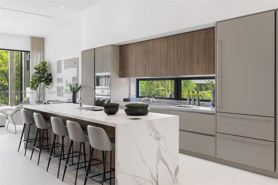 Furnished interior view inside a new home in , Miami (Image 15).