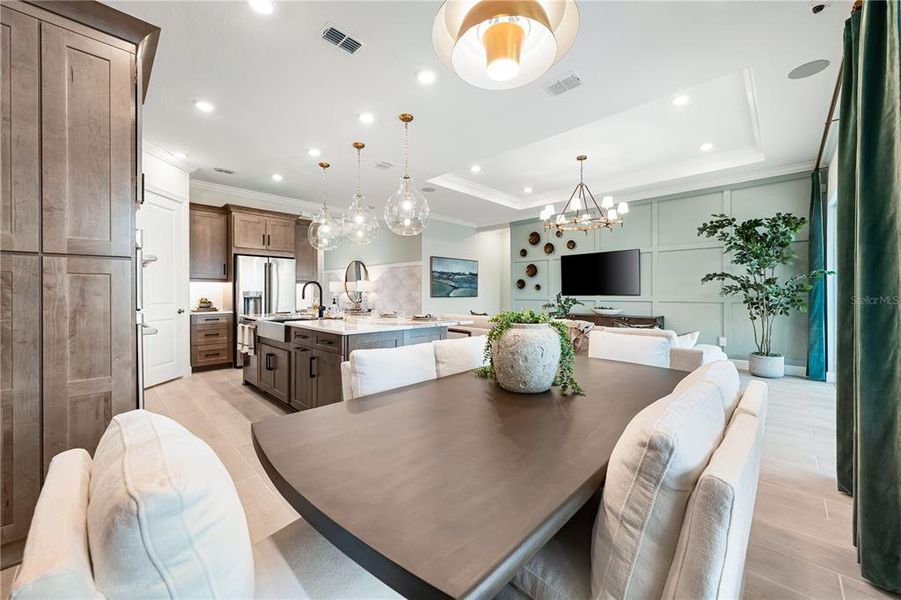Furnished interior view inside a new home in Esplanade at Skye Ranch, Sarasota (Image 27).