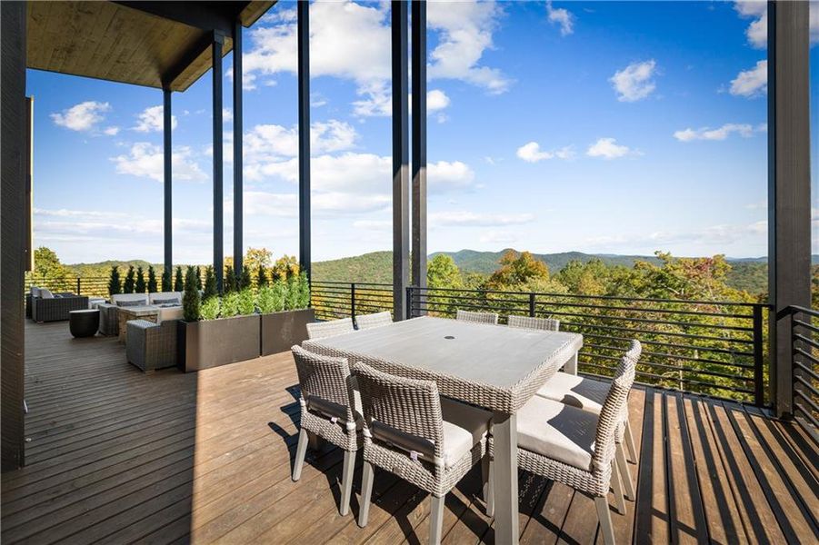 Exterior details and patio area of a home in , Blue Ridge (Image 32). Exterior details and patio area of a home in , Blue Ridge (Image 32).