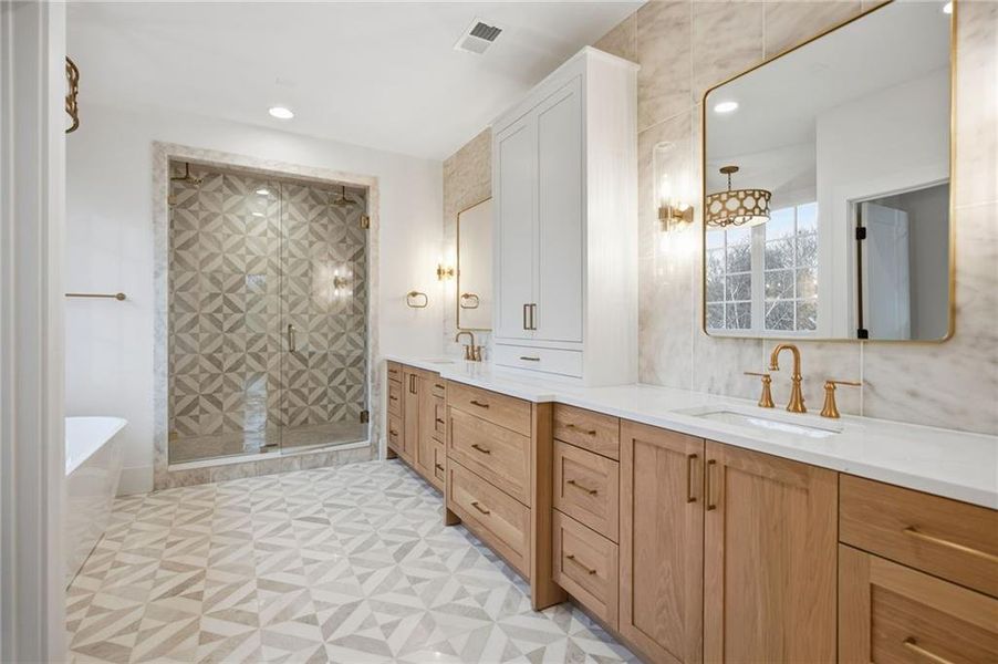 Furnished interior view inside a new home in , Atlanta (Image 14).