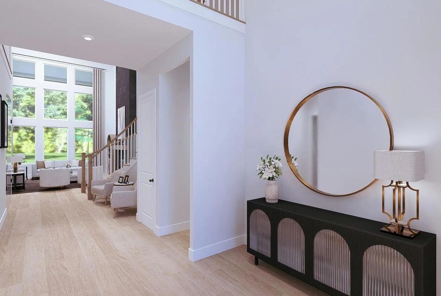 Furnished interior view inside a new home in Parmer Ranch 60, Georgetown (Image 13).