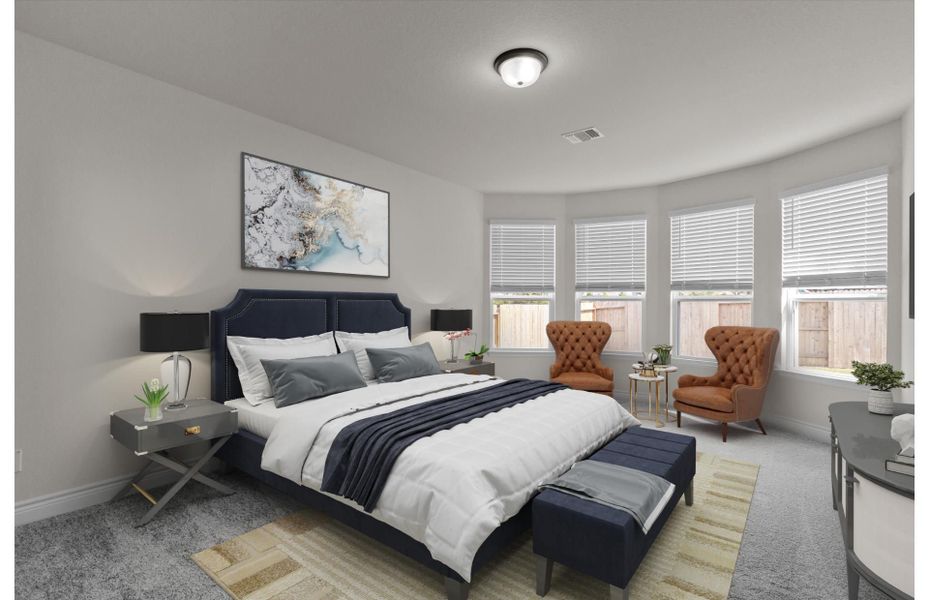 Representative furnished interior of a home built from the Caldwell by Pulte Homes in Bison Ridge, San Antonio (Image 16).