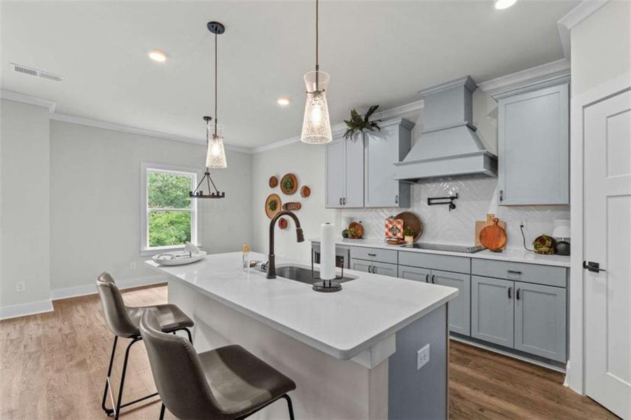 Furnished interior view inside a new home in Silvercrest Lakes, Acworth (Image 8).