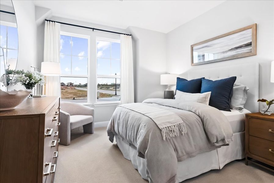 Furnished interior view inside a new home in Keeneland, Aubrey (Image 27).