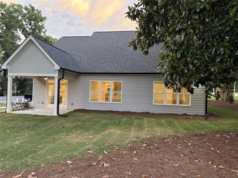Exterior details and patio area of a home in , Cumming (Image 4). Exterior details and patio area of a home in , Cumming (Image 4).
