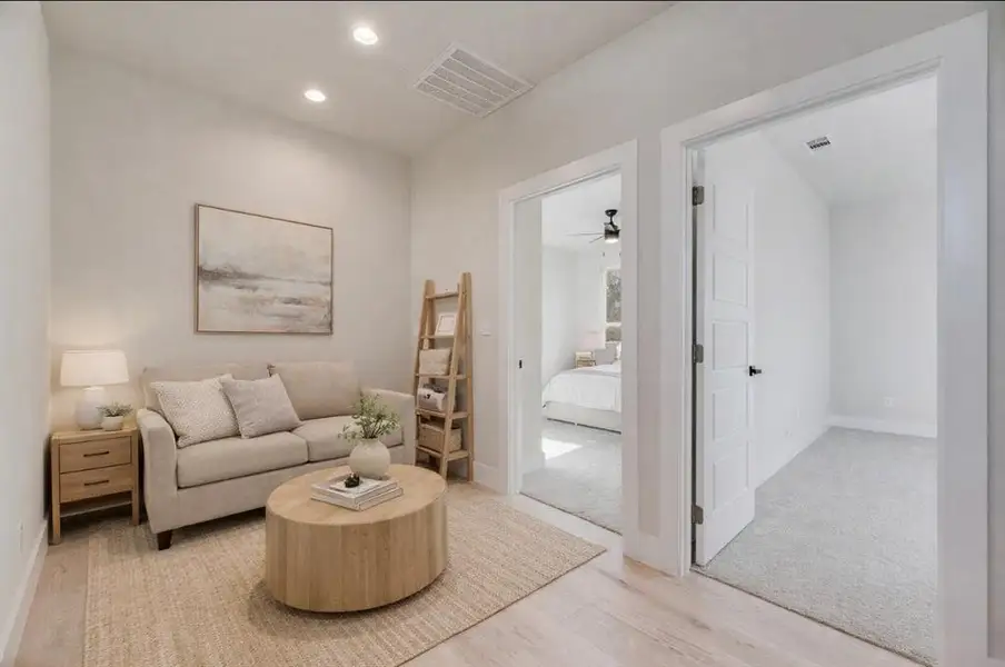 Furnished interior view inside a new home in , Dallas (Image 5).