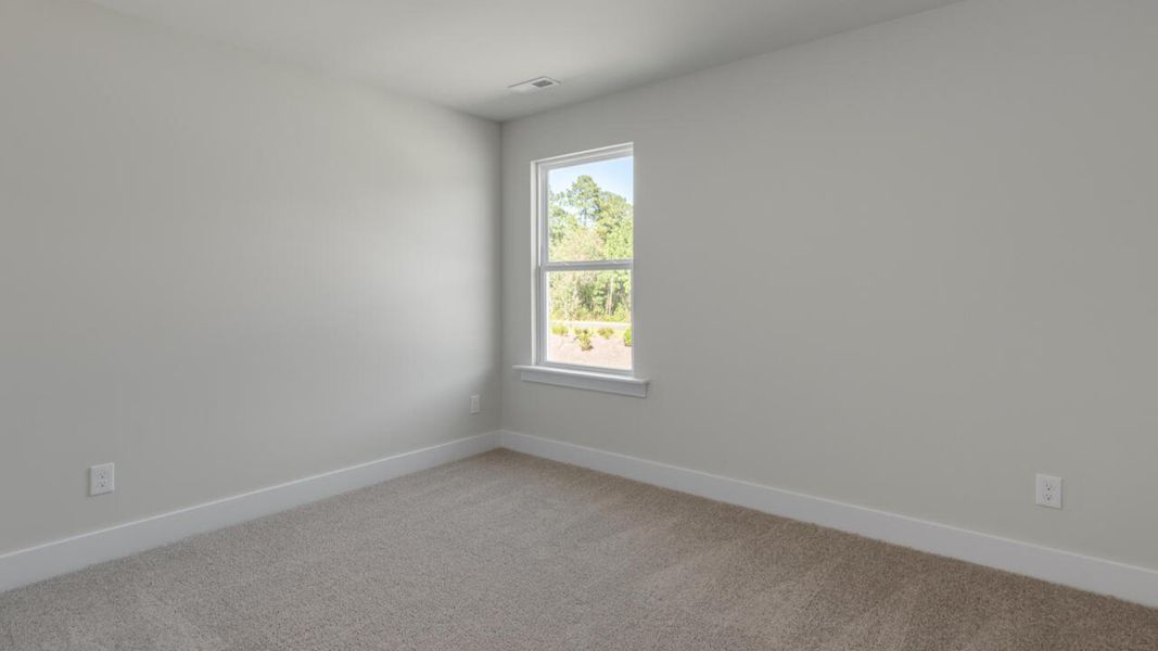 Representative unfurnished interior of a home built from the WREN by D.R. Horton in Indigo Preserve, Leland (Image 35). Representative unfurnished interior of a home built from the WREN by D.R. Horton in Indigo Preserve, Leland (Image 35).